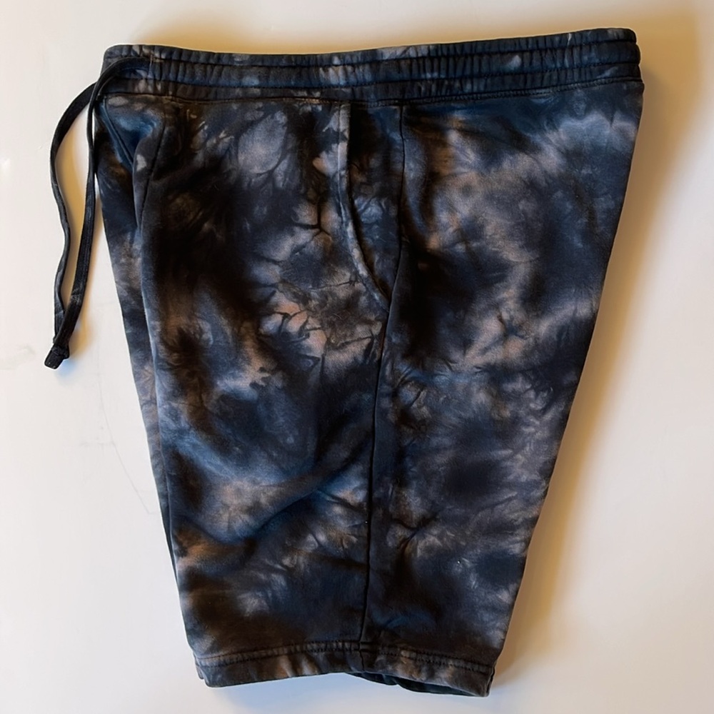 Independent Trading Company, Men's Black Fleece Tie-Dye Athletic Shorts Sz M - Picture 9 of 14